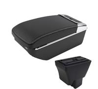 CRJIMX For Tata For Tiago Car Armrest With USB Center Console Storage Box(A2 Black line7 USB)