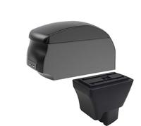 CRJIMX For Tata For Tiago Car Armrest With USB Center Console Storage Box(A2 Black single)