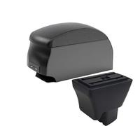 CRJIMX For Tata For Tiago Car Armrest With USB Center Console Storage Box(B2 Black double)
