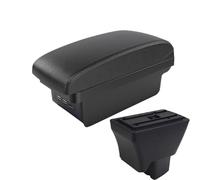 CRJIMX For Tata For Tiago Car Armrest With USB Center Console Storage Box(B2 black line 3USB)