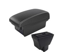 CRJIMX For Tata For Tiago Car Armrest With USB Center Console Storage Box(B3 Black white 3USB)