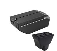 CRJIMX For Tata For Tirgo Car Armrest Leather Arm Rest Usb Interface Storage Box Accessories Center Console Automobile(B2 Black line 7USB)