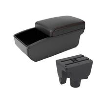 CRJIMX For Toyota For Aqua Armrest Box For Toyota For Prius C Aqua Car Armrest Storage Box Interior Car Accessories(B1 Red Storage box)