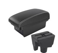 CRJIMX For Toyota For Aqua I 2011 2012 2013 2014 2015 2016 2017-2021 Car Armrest Box Storage Box Interior Modification Auto Parts(B3 Black white 3USB)