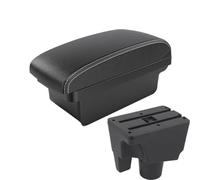 CRJIMX For Toyota For Aqua I 2011 2012 2013 2014 2015 2016 2017-2021 Car Armrest Box Storage Box Interior Modification Auto Parts(A3 Black white NO USB)