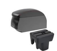 CRJIMX For TOYOTA For AVANZA 2009 2010 2011 2012 2013 2014 2015 Armrest Box Center Storage Box Internal Retrofit Car Accessories(A1 Black Red single)