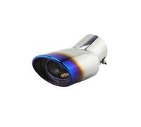 CRJIMX For Toyota For Hiace 200 2005-2018 Car Styling 304 Stainless Steel Rear Tail Exhaust Muffler Tip Pipe Blue Silver Color Accessories(Blue)