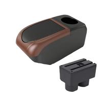 CRJIMX For Venucia D50 Box Car Armrest Retrofit Parts Arm Storage Box Car Accessories Retrofit Part(B3 Brown frame 6USB)