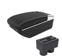 CRJIMX For Venucia D50 Box Car Armrest Retrofit Parts Arm Storage Box Car Accessories Retrofit Part(A3 Black white 7USB)
