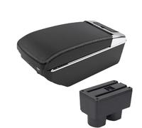 CRJIMX For Venucia D50 Car Armrest Box Retrofit Parts Arm Storage Box Car Accessories Retrofit Part(A3 Black white 7USB)