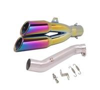 CRJIMX For VFR1200 X VFR1200F VFR 1200 2009-2014 2015 Motorcycle Exhaust Modify Middle Pipe Link Pipe Section Muffler Espace Moto(Style E)
