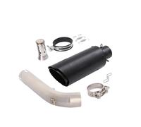 CRJIMX For VOGE 900DS DS900X 2024-2025 Motorcycle Exhaust Mid Link Pipe 51mm Muffler Escape Stainless Steel Tip Removable DB Killer(Half Black)