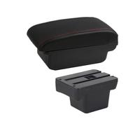 CRJIMX For VW For Caddy 5 2024 Car Armrest Box Car Armrest Box Storage Box Interior Retrofit(A1 Black red NO USB)