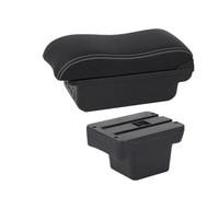 CRJIMX For VW For Caddy 5 2024 Car Armrest Box Car Armrest Box Storage Box Interior Retrofit(B2 Black white 3 USB)