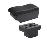 CRJIMX For VW For Caddy 5 2024 Car Armrest Box Storage Box Interior Details(C white line 7USB)