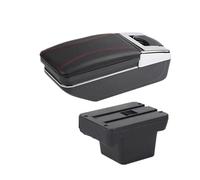 CRJIMX For VW For Caddy 5 2024 Car Armrest Box Storage Box Interior Retrofit(A1 red line No USB)