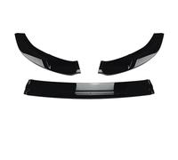 CRJIMX For VW For Golf 7 MK7 GTI R For Rline 2012-2018 Front Bumper Lip Spoiler Lower Guard Plate Splitter Board Blade(Gloss Black)