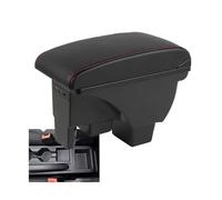 CRJIMX For VW For Polo 2019 2020 2021 2022 2023 2024 Car Armrest Storage Box Retrofit Parts Car Accessories(A1 Artificial leather)
