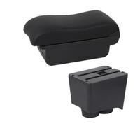 CRJIMX For VW For Polo Armrest Box For VW For Polo 9N 3 2002 2003 2004 2005 2006-2009 Car Armrest Central Storage Boxt(B black line 3USB)