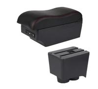 CRJIMX For VW For Polo Armrest Box For VW For Polo 9N 3 2002 2003 2004 2005 2006-2009 Car Armrest Central Storage Boxt(C red line 7USB)