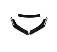 CRJIMX For VW For Scirocco R 2009 2010 2011 2012 2013 2014 2015 Front Bumper Splitter Lip Blade Guard Protector Spoiler Body Kit(Glossy black)