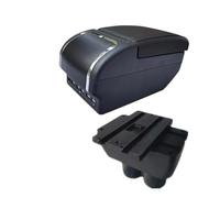CRJIMX For VW For T&ouran Armrest Box Central Storage Box Interior Retrofit Car Accessories(E black line 9USB)