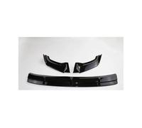 CRJIMX For VW For Tiguan L 2017-2020 Auto Front Bumper Spoiler Shovel Lip Splitter Diffuser PP Protect Exterior Decoration(Glossy black)