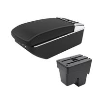CRJIMX For WR-V For Fit For Jazz 3 Car Armrest 2014 2015 2016-2020 Storage Box Car Accessories Retrofit Parts Interior(A2 Black line7 USB)