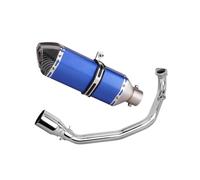 CRJIMX For Y&amaha For Zuma 200CC 150CC GY6 100cc Scooter Motorcycle Full Exhaust Escape Muffler System Modified Front Middle Slip On(Style G)