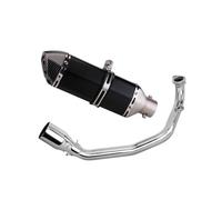 CRJIMX For Y&amaha For Zuma 200CC 150CC GY6 100cc Scooter Motorcycle Full Exhaust Escape Muffler System Modified Front Middle Slip On(Style C)