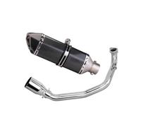 CRJIMX For Y&amaha For Zuma 200CC 150CC GY6 100cc Scooter Motorcycle Full Exhaust Escape Muffler System Modified Front Middle Slip On(Style A)