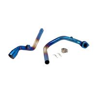 CRJIMX For Y&amaha FZ250 FZS250 FZS FZ For Fazer 250 Motorcycle Exhaust Header Link Pipe Modified Muffler 51mm Front Middle Exhaust(Blue)