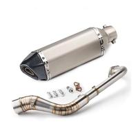 CRJIMX For Y&amaha NMAX 155 NMAX155 NMAX 125 NMAX125 Motorcycle Exhaust Slip-On Full System Modified Front Middle Link Pipe Exhaust Muffler(TYPE B)