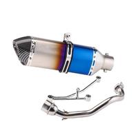 CRJIMX For Y&amaha RS100 Motorcycle Exhaust Pipe Full System Front Link Pipe Stainless Steel Modification accessories(Style h)
