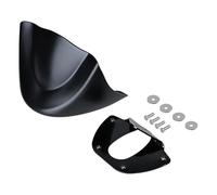 CRJIMX Front Bottom Spoiler Mudguard Chin Fairing Cover Air Dam Bracket For Harley For Dyna For Street Bob Fat Bob For Wide For Glide 2006-2017(Matte Black)