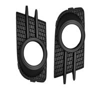 CRJIMX Front Bumper Fog Light Frame Cover Lamp Grille Protection 5N0853665 5N0853666 2Pcs For VW For T&IGUAN EU 2012-2018 (Black+Chrome)