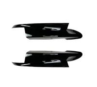 CRJIMX Front Bumper Side Spoiler Guard Corner Cover Lower Splitter Plate Lip For E90 E91 E92 E93 M3 2007-2013(Glossy black)