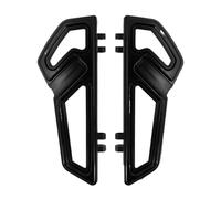 CRJIMX Front Rear Footpegs Driver Passenger Footboard Pedal Floorboard For Harley For Touring For Road For Electra For Glide For Softail(BLACK)