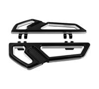 CRJIMX Front Rear Footpegs Driver Passenger Footboard Pedal Floorboard For Harley For Touring For Road For Electra For Glide For Softail(Black with)
