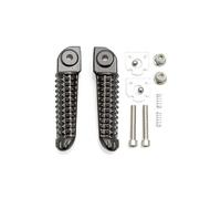 CRJIMX Front Rear Footrest For YAMAHA R1 R6 FZ6 XJ6 FZ8 FZ1 Motorcycle Foot Rests Pedal Accessories(BLACK,Rear)