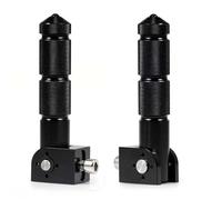 CRJIMX M8" 5/16IN Thread CNC Universal Pedals Folded Footrest Footpeg For Motorcycles Bicycles Electric Vehicles Mopeds Karts(BLACK)