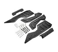 CRJIMX Modified Footrests Foot Pedal Anti Slip Collision Protection Thickened Foot Pedals For Yamaha NMAX155 2020 2021 2022 2023 2024(BLACK)