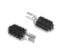 CRJIMX Motorcycle Accessories Billet Wide Foot Pegs Pedals Footrest Footpegs For Rebel CMX 500 300 For Rebel500 2017-2023(Silver,With Cover)