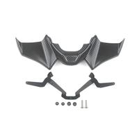 CRJIMX Motorcycle Accessories Black Naked Front Downforce Spoiler Winglet Aerodynamic Wing Kit Spoiler For YAMAHA MT 07 2021 2022 2023(Carbon fiber)