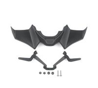CRJIMX Motorcycle Accessories Black Naked Front Downforce Spoiler Winglet Aerodynamic Wing Kit Spoiler For YAMAHA MT 07 2021 2022 2023(BLACK)