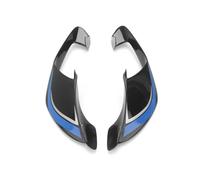 CRJIMX Motorcycle Accessories Fixed wing fairing Small wing spoiler Aerodynamic wing For Yamaha YZF R1 YZFR1 YZFR1M 2020-2025(Gloss Black Blue)
