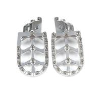 CRJIMX Motorcycle Accessories Footrest Footpeg Foot Pegs Foot Pedals For CRF300L For RALLY CRF300 L CRF 300 L CRF 300L 2021 2022 2023(Silver)