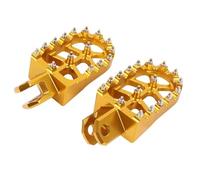 CRJIMX Motorcycle Accessories FootRest Footpeg Foot Pegs For Suzuki RM125 RM250 RMX250S RMX250R RM 125 250 RMX 250S 250R(Gold)