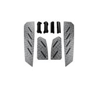 CRJIMX Motorcycle Accessories Footrest For NSS For Forza 350 Forza350 Modified Non-slip Footboard Step Footpad Pedal Plate Foot Pegs(Titanium)