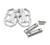 CRJIMX Motorcycle Billet Wide Foot Pegs Pedals Rest Footpegs FOR G310GS F750GS F850GS R1200GS F 750 850 1200 GS(Silver)
